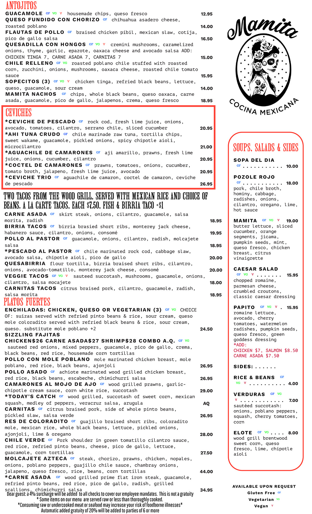 Dinner Menu